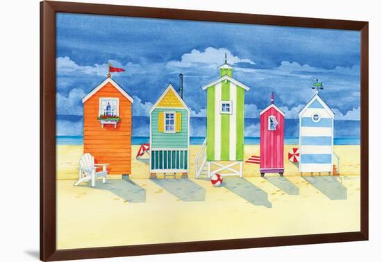 Brighton Huts-Paul Brent-Framed Art Print