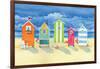 Brighton Huts-Paul Brent-Framed Art Print