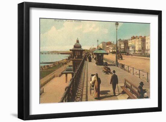 Brighton Marine Parade, England-null-Framed Art Print