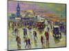 Brighton on a Rainy Day-Robert Tyndall-Mounted Giclee Print