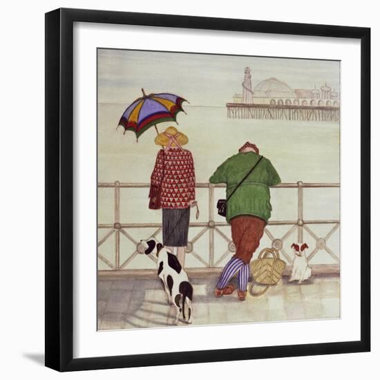 Brighton Pier, 1986-Gillian Lawson-Framed Giclee Print