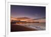 Brighton Pier and beach at sunrise, Brighton, East Sussex, Sussex, England, United Kingdom, Europe-Andrew Sproule-Framed Photographic Print