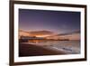 Brighton Pier and beach at sunrise, Brighton, East Sussex, Sussex, England, United Kingdom, Europe-Andrew Sproule-Framed Photographic Print