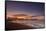 Brighton Pier and beach at sunrise, Brighton, East Sussex, Sussex, England, United Kingdom, Europe-Andrew Sproule-Framed Stretched Canvas