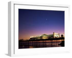 Brighton Pier at Twilight, Brighton, Sussex, England, United Kingdom-Jean Brooks-Framed Photographic Print