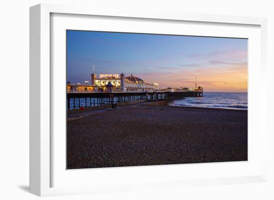 Brighton Pier, Brighton, Sussex, England, United Kingdom, Europe-Mark Mawson-Framed Photographic Print