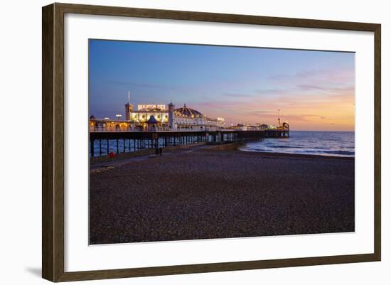 Brighton Pier, Brighton, Sussex, England, United Kingdom, Europe-Mark Mawson-Framed Photographic Print