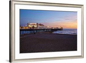 Brighton Pier, Brighton, Sussex, England, United Kingdom, Europe-Mark Mawson-Framed Photographic Print