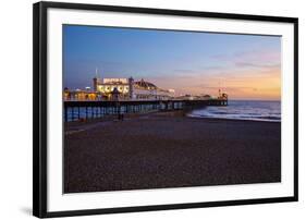 Brighton Pier, Brighton, Sussex, England, United Kingdom, Europe-Mark Mawson-Framed Photographic Print