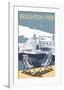 Brighton Pier - Dave Thompson Contemporary Travel Print-Dave Thompson-Framed Giclee Print