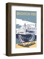 Brighton Pier - Dave Thompson Contemporary Travel Print-Dave Thompson-Framed Giclee Print