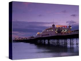 Brighton Pier Offers Entertainment for Visitors, England-Fergus Kennedy-Stretched Canvas