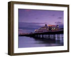 Brighton Pier Offers Entertainment for Visitors, England-Fergus Kennedy-Framed Photographic Print