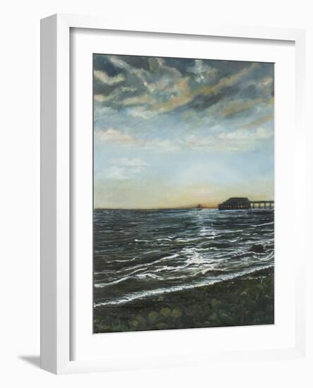 Brighton Pier: Sunset, 1996-Margaret Hartnett-Framed Giclee Print