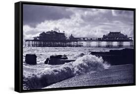 Brighton Pier-Adrian Campfield-Framed Stretched Canvas