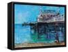 Brighton Pier-Sylvia Paul-Framed Stretched Canvas