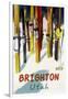 Brighton Resort, Utah - Colorful Skis-Lantern Press-Framed Art Print