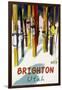 Brighton Resort, Utah - Colorful Skis-Lantern Press-Framed Art Print