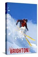 Brighton Resort, Utah - Skier-Lantern Press-Stretched Canvas