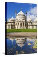 Brighton Royal Pavilion with Reflection, Brighton, East Sussex, England, United Kingdom, Europe-Neale Clark-Stretched Canvas