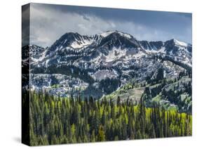 Brighton Ski Resort from Guardsman's Pass Road-Howie Garber-Stretched Canvas