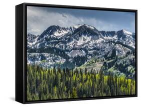 Brighton Ski Resort from Guardsman's Pass Road-Howie Garber-Framed Stretched Canvas