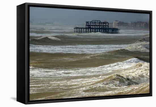 Brighton Storm-Charles Bowman-Framed Stretched Canvas