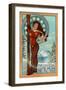 Brighton, Utah - Art Nouveau Skier-Lantern Press-Framed Art Print