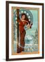 Brighton, Utah - Art Nouveau Skier-Lantern Press-Framed Art Print