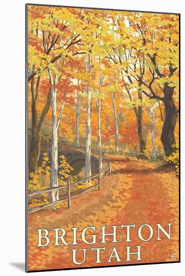 Brighton, Utah - Fall Colors-Lantern Press-Mounted Art Print