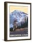 Brighton, Utah - Hiking Scene-Lantern Press-Framed Art Print