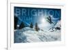 Brighton, Utah - Snowboarder Jumping-Lantern Press-Framed Art Print