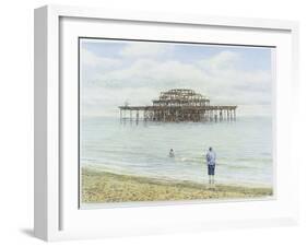 Brighton West Pier, 2004-Tom Young-Framed Giclee Print