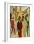 Brights street with people, 1914-Auguste Macke-Framed Giclee Print