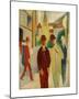 Brights street with people, 1914-Auguste Macke-Mounted Giclee Print