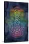 Brigid Ashwood - Rainbow Hamsa-Trends International-Stretched Canvas