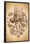 Brigid Ashwood - Sepia Bee and Rose-Trends International-Framed Poster