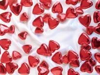 Red Chocolate Hearts for Valentine's Day-Brigitte Krauth-Laminated Photographic Print