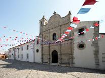 Italy, Sardinia, Pozzomaggiore, Chiesa Madonna Della Salute, Pendant Garlands-Brigitte Protzel-Photographic Print