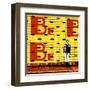 Brikchill: Yellow-Pascal Normand-Framed Art Print