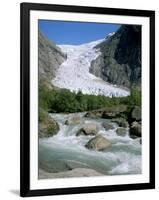 Briksdal Glacier, Sogn and Fjordane, Norway, Scandinavia-G Richardson-Framed Photographic Print