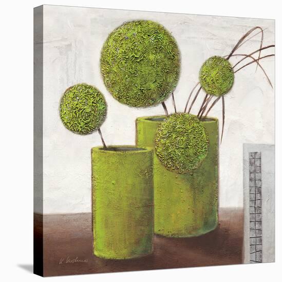 Brilliant Green Balloons-Karsten Kirchner-Stretched Canvas