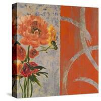 Brilliant Peonies I-Liz Jardine-Stretched Canvas