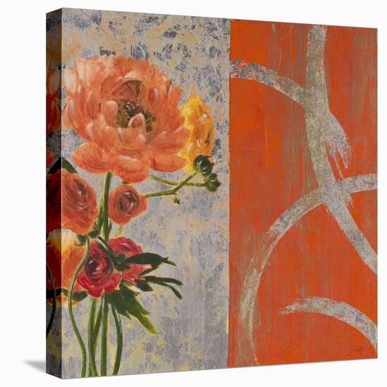 Brilliant Peonies I-Liz Jardine-Stretched Canvas