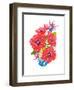 Brilliant Poppies I-Laura Marr-Framed Art Print