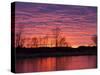 Brilliant Sunset Reflects into the Calamus River in Loup County, Nebraska, USA-Chuck Haney-Stretched Canvas