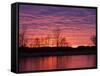 Brilliant Sunset Reflects into the Calamus River in Loup County, Nebraska, USA-Chuck Haney-Framed Stretched Canvas