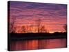 Brilliant Sunset Reflects into the Calamus River in Loup County, Nebraska, USA-Chuck Haney-Stretched Canvas