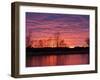 Brilliant Sunset Reflects into the Calamus River in Loup County, Nebraska, USA-Chuck Haney-Framed Premium Photographic Print