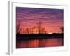 Brilliant Sunset Reflects into the Calamus River in Loup County, Nebraska, USA-Chuck Haney-Framed Photographic Print